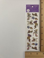 Punch Studio The Gifted Line Shoes Floral Vintage Stickers NIP