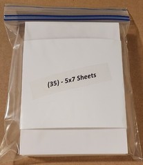 35 – 5″x7″ White Cardboard 200gsm Thick Paper Cardboard Sheets (35 5×7 Pieces)