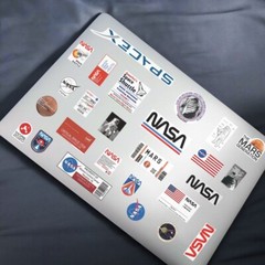 50pcs NASA Stickers, Astronaut stickers, Space Ship, Waterproof Sticker, 145