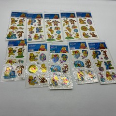 Disney Pooh Piglet Eyeore Stickers lot of 10 New