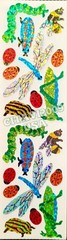 HAMBLY STUDIOS STICKERS PRISMATIC BUG DRAGONFLY CATERPILLAR BEE LADYBUG VINTAGE
