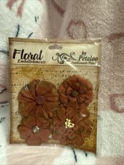 Petaloo Floral Embelishments 6 Packages Unopened 2010 Scrapbook