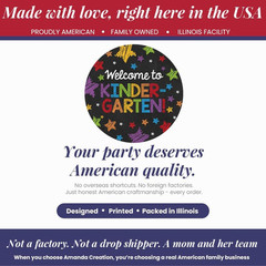 Back to School Stickers for Kids Chalkboard Welcome to Kindergarten 40 Pack