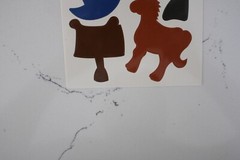 Provo Craft Design Sticky Die Cut «Go West» Boot Hat Horse Saddle Shoe Scrapbook