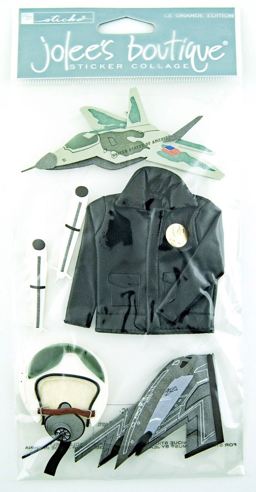 Jolee’s Boutique Sticker Collage Le Grande Edition Air Force Set EK Success