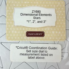 Close To My Heart Dimensional Elements Hearts & Stars Cardstock Shapes