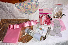 CraftingLove/Valentines Junkin’ Box-13 Plus Pounds-Ephemera, Junk Jewelry, etc.