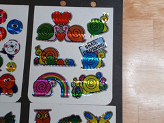 Vintage 1980s Stickers Prism Sparkle Unicorn Butterfly Rainbow Animal 12 Sheets