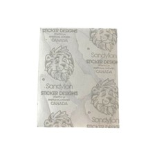 Vintage Sandylion Rocket Stickers Sheet Space Theme Holographic RARE
