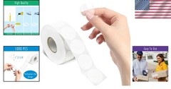 Round Clear Wafer Seal Stickers – 1000 Pcs for Envelopes & Gift Packaging