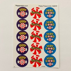 TREND Scratch n Sniff Scented Sticker LOT Peppermint Strawberry Chocolate NEW