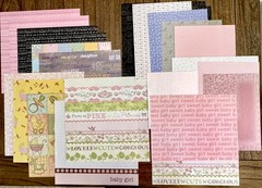 Scrapbook BABY GIRL PAPER, STICKERS, EMBELLISHMENTS