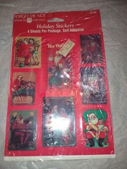 Vintage American Greetings Forget Me Not Holiday Theme Stickers 4 Sheets
