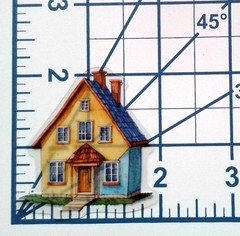 Cottage Style Fairy Tale House Clear Vinyl Decal Sticker Water Resistant Laptop