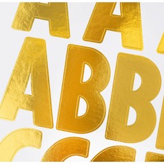 Sticko XL Gold Alphabet Stickers –– Extra Large Letters – Scrapbooking C