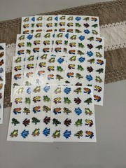 Vintage Carson Dellosa DJ Inkers Teacher Sticker LOT Butterflies 49 Sheets USA