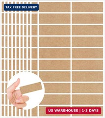 Starboling Color Coding Labels,400 PCS 1″ x 3″ Kraft Paper Rectangular Label,for