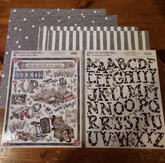 Creative Imaginations Renae Lindgren 12×12 Papers (4) w/Stickers ~ Scrapanos