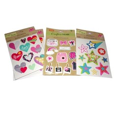 Crafter’s Square Flower Butterfly Garden Cat Cactus Sticker Large Lot 20 Package