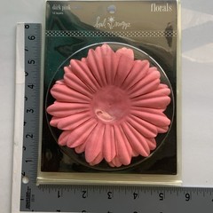 Vintage Heidi Swapp Florals DAISY Flower Dark Pink 12 Layers Scrapbooking Crafts