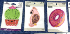 Lot Of 14~Sticko Fuzzy & Bling Patch Stickers~Assorted Designs~Crafts~Decorating