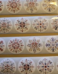 16 Beautiful Artsy Snowflake Stickers Boho Style Christmas Snowflake Stickers