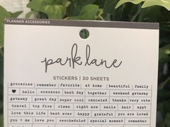 Park Lane Planner Accessories/Scrapbooking. 30 Sheets.