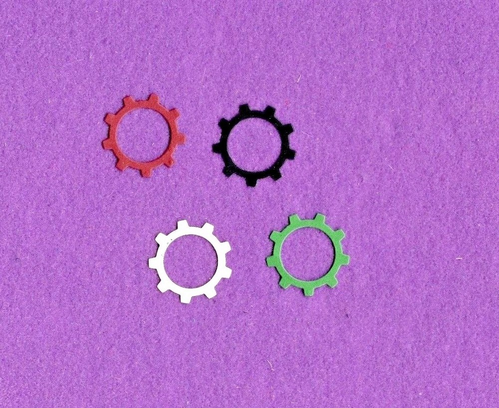 GEARS # 7 machine clock die cuts scrapbook cards