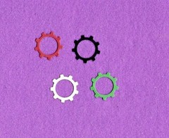 GEARS # 7 machine clock die cuts scrapbook cards