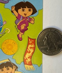 DORA THE EXPLORER AROUND THE WORLD Stickers(23pc)AGC •Cartoon•Adventure•Travel