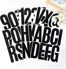 480 Pcs Black Vinyl Stickers Lightweight Self Adhesive for Home and Office Use