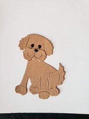 Any 2 Cute Dogs Cardstock die cuts scrapbook cards