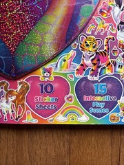 Lisa Frank Giant Sticker Activity Pad Over 2000 Stickers, Play Scenes, Design Pg