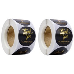 1000Pcs / 2 Roll 1.5″ Thank You For Supporting My Small Business Stickers Labels