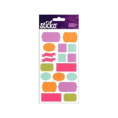 Sticko BRIGHT SOLID LABELS Stickers – 18 pcs