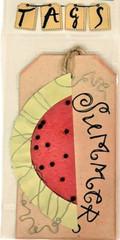 Summer Sweet Watermelon Vacation Picnic Season Fresh Tags Die-cut Handmade Tag