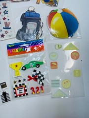 Scrapbooking Letters Numbers Stickers Die Cuts Photo Book Craft LOT