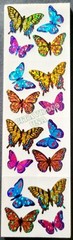 HAMBLY STUDIOS STICKERS PRISMATIC / GLITTER MULTICOLOR SMALL BUTTERFLIES VINTAGE