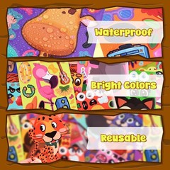 Cute Animal Stickers for Kids – 100 Reusable Sheets