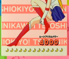 Sailor Moon Pink Background Trading Card Sticker