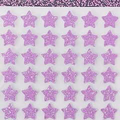 Purple Glitter Star Stickers! – Choose a Size!