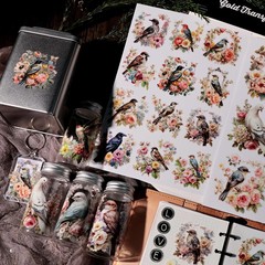 Vintage Rub On Transfers for Crafts DIY Glass Stickers 2 Sheets Furniture Decals