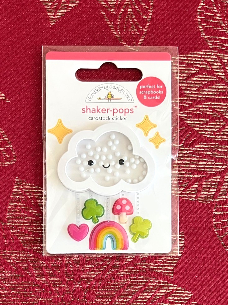 NEW – LUCKY CHARMS CLOUD RAINBOW DOODLEBUG SHAKER-POPS 3D STICKERS