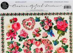 Vintage Punch Studio Sticker Sheet «Sentimental Roses» Gifted Line New Unused