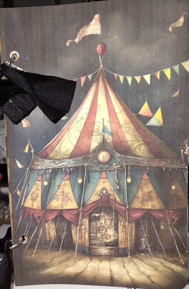 Creepy Circus Junk Journals Scrapbook USA Seller