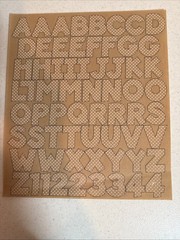 Over 20 Different Colors And Styles Of Alphabet And Number Stickers