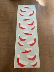 VINTAGE MRS GROSSMAN’S STICKERS Holidays Christmas Santa Claus Noel Hats Gifts