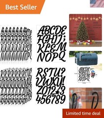 Durable Waterproof Alphabet & Number Stickers – 336 Pieces for Creative Projects