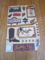 Stickers Wild West Western Arrowheads USED partial sheet Amy Gatewood Sheriff