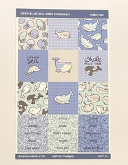 Hubman and Chubgirl Deep Blue Sea Hobonichi Cousin Kit Set of 3 Sheets NEW